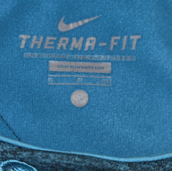 NIKE Therma-Fit Hooded Sweatshirt Blue  Gray Sz Sm - Picture 6 of 7